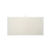 LOOP HOME bath towel - butter/stone - grid — view 2