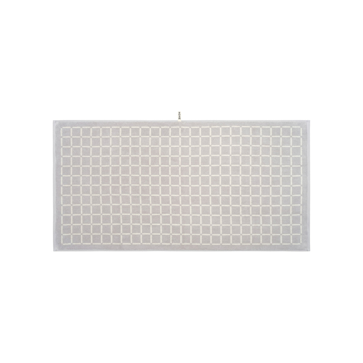 LOOP HOME butter/stone - grid bundles — bath towel back