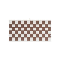 LOOP HOME bath towel - coffee/ivory - brick — view 3