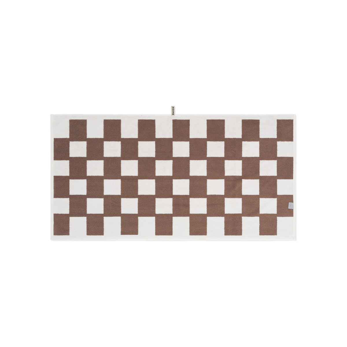 LOOP HOME coffee/ivory - brick bundles — bath towel back