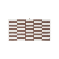 LOOP HOME bath towel - coffee/ivory - stack — view 3