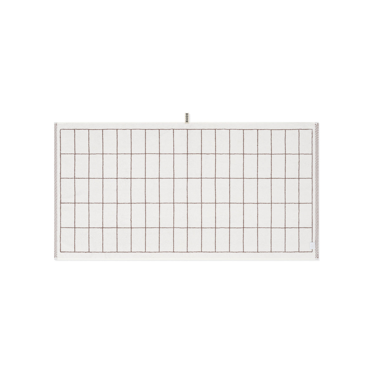 LOOP HOME coffee/ivory - tile bundles — bath towel back