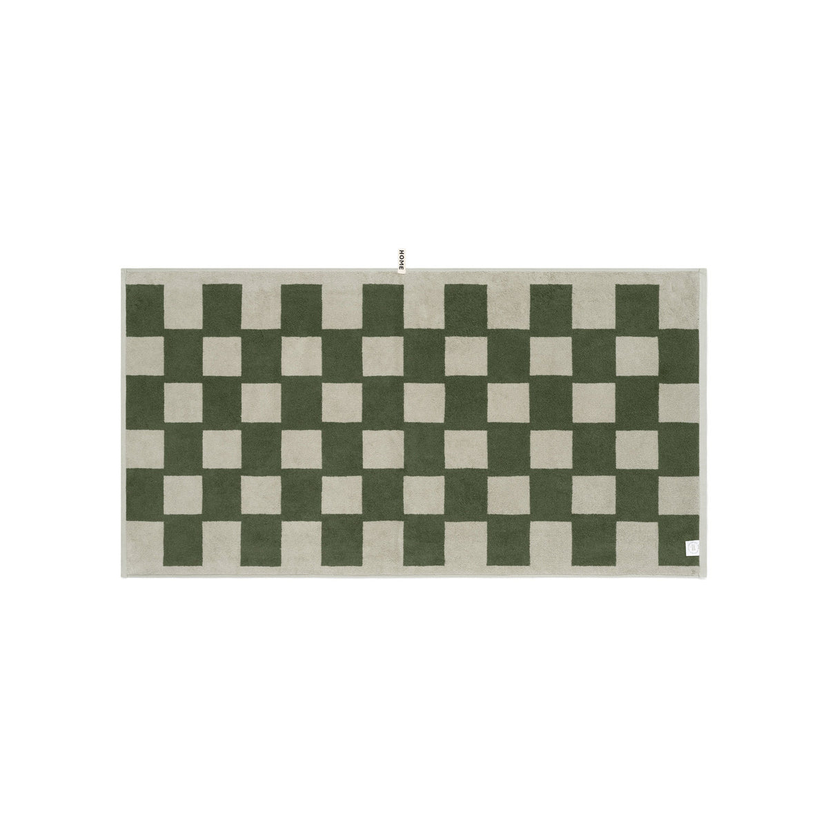 LOOP HOME bath towel - forest/sage - brick — view 3