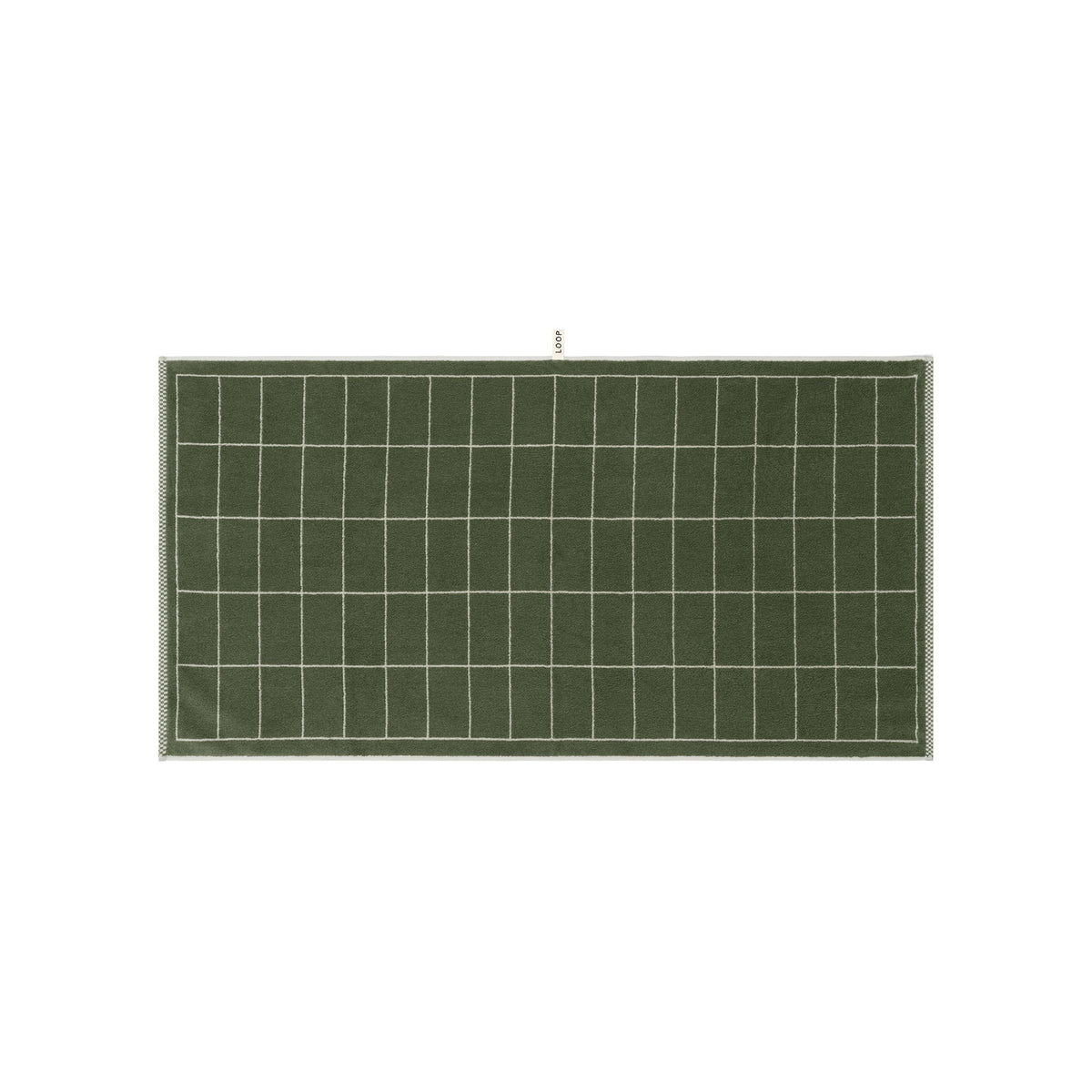 LOOP HOME forest/sage - tile bundles — bath towel front