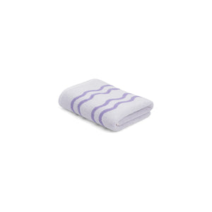 LOOP HOME bath towel - lilac/ivory - wave