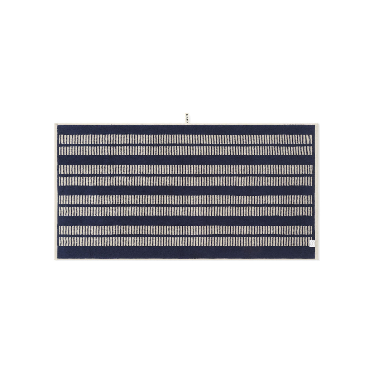 LOOP HOME bath towel - midnight/sand - dual dash — view 3