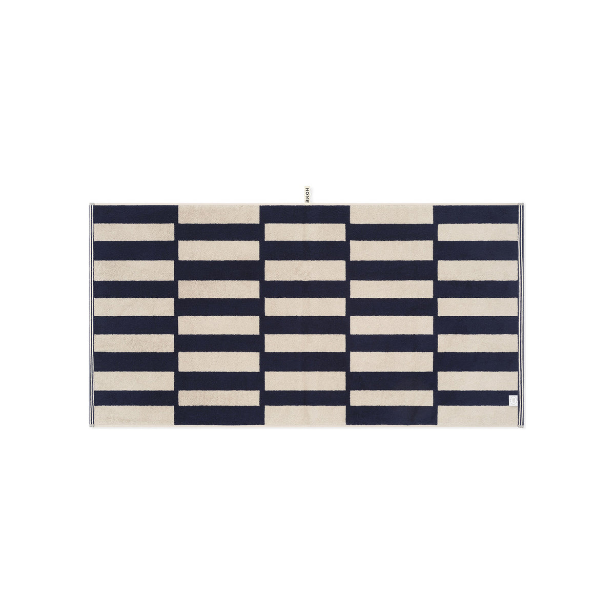 LOOP HOME midnight/sand - stack bundles — bath towel back
