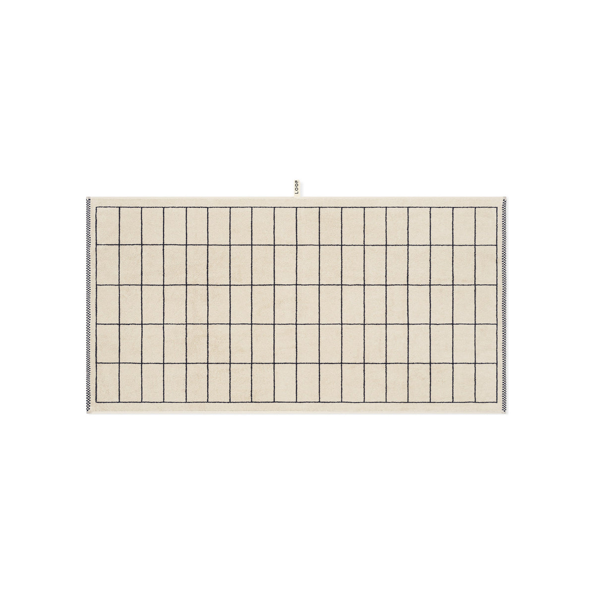 LOOP HOME midnight/sand - tile bundles — bath towel front
