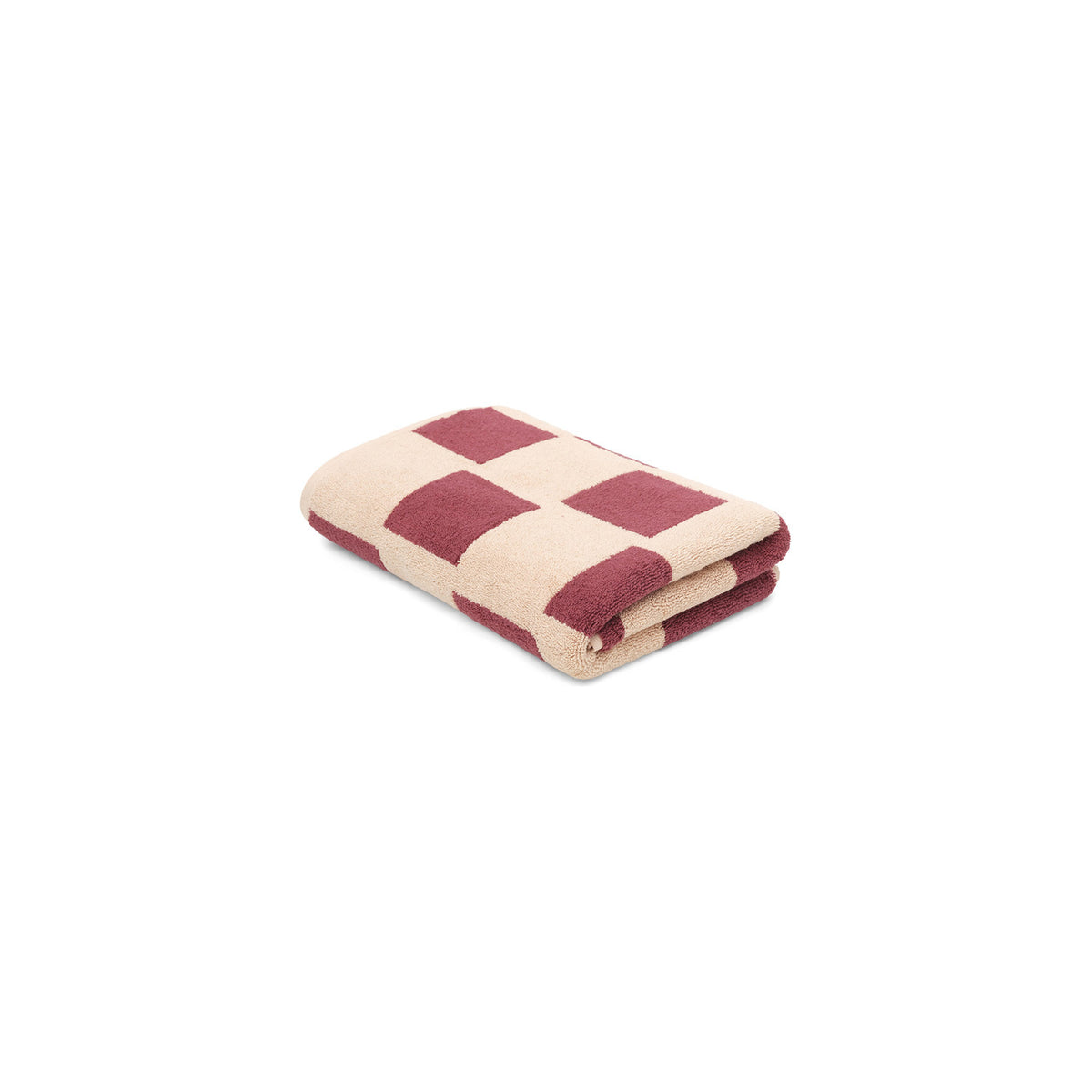 LOOP HOME bath towel - ruby/almond blush - brick