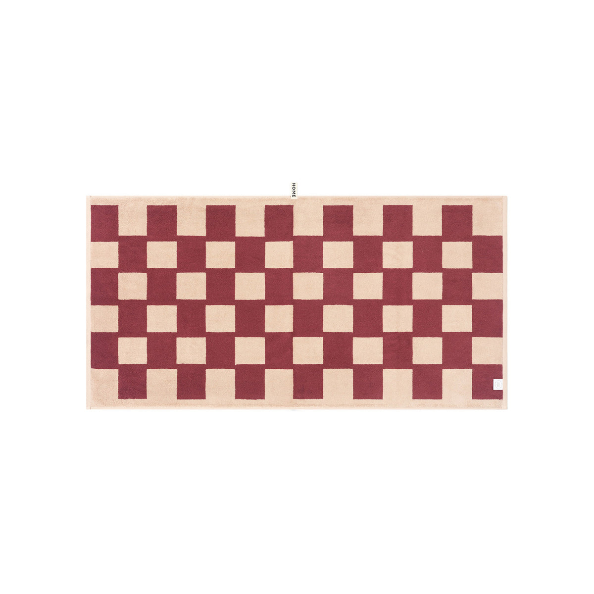 LOOP HOME ruby/almond blush - brick bundles — bath towel back