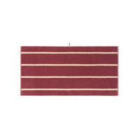 LOOP HOME ruby/almond blush - pinstripe bundles — bath towel front