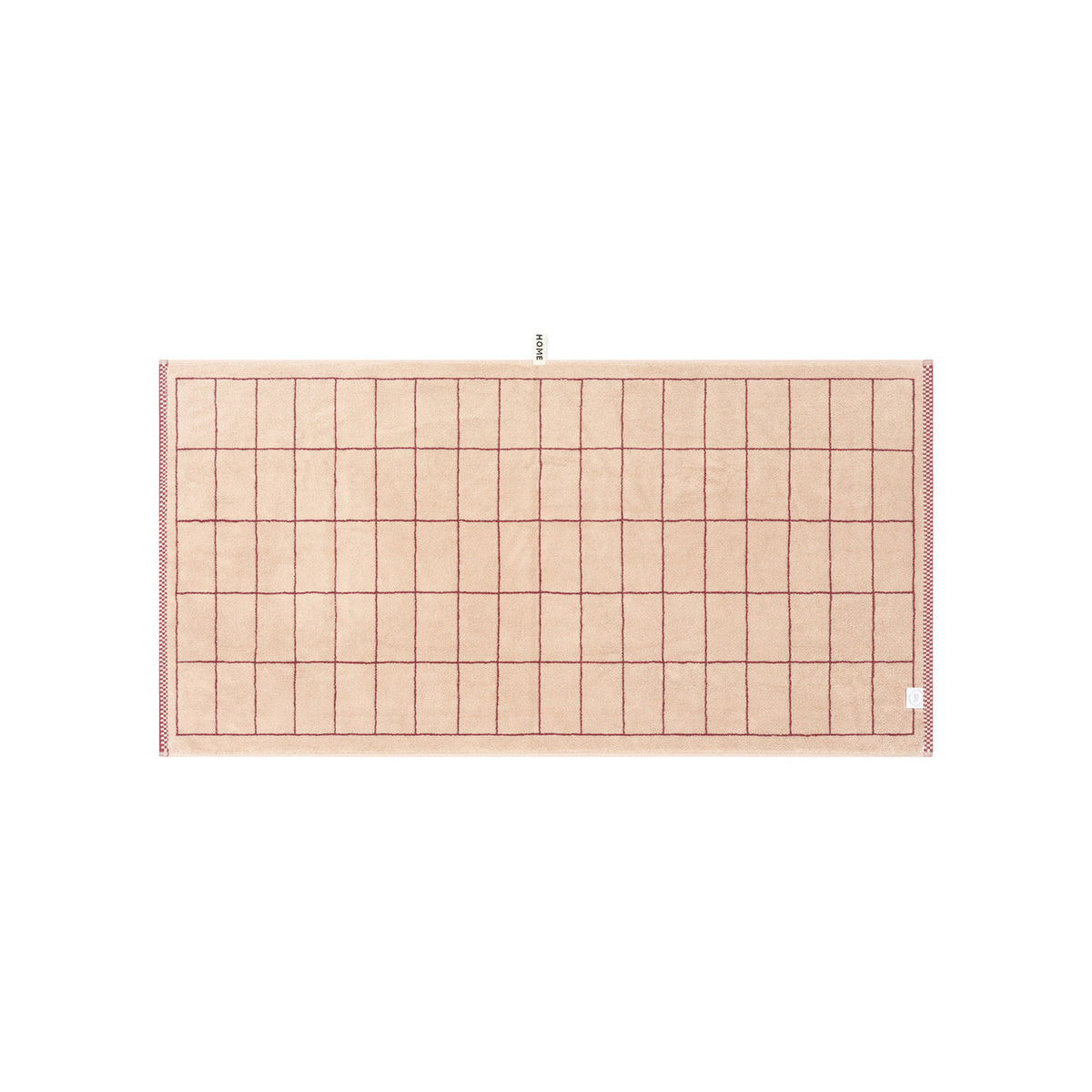 LOOP HOME ruby/almond blush - tile bundles — bath towel back