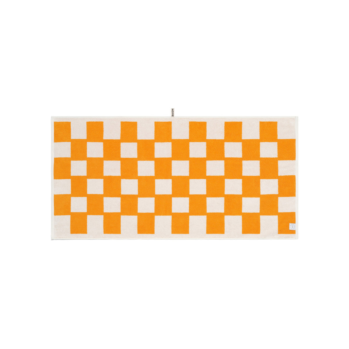 LOOP HOME bath towel - saffron/ivory - brick — view 3