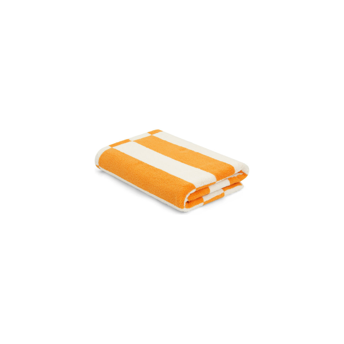 LOOP HOME bath towel - saffron/ivory - offset