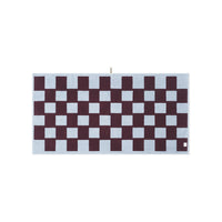 LOOP HOME sky/carmine - brick bundles — bath towel back
