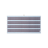 LOOP HOME bath towel - sky/carmine - dual dash — view 3