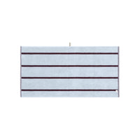LOOP HOME bath towel - sky/carmine - pinstripe — view 3