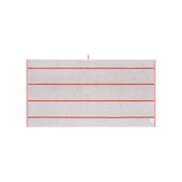 LOOP HOME bath towel - terracotta/stone - pinstripe — view 3