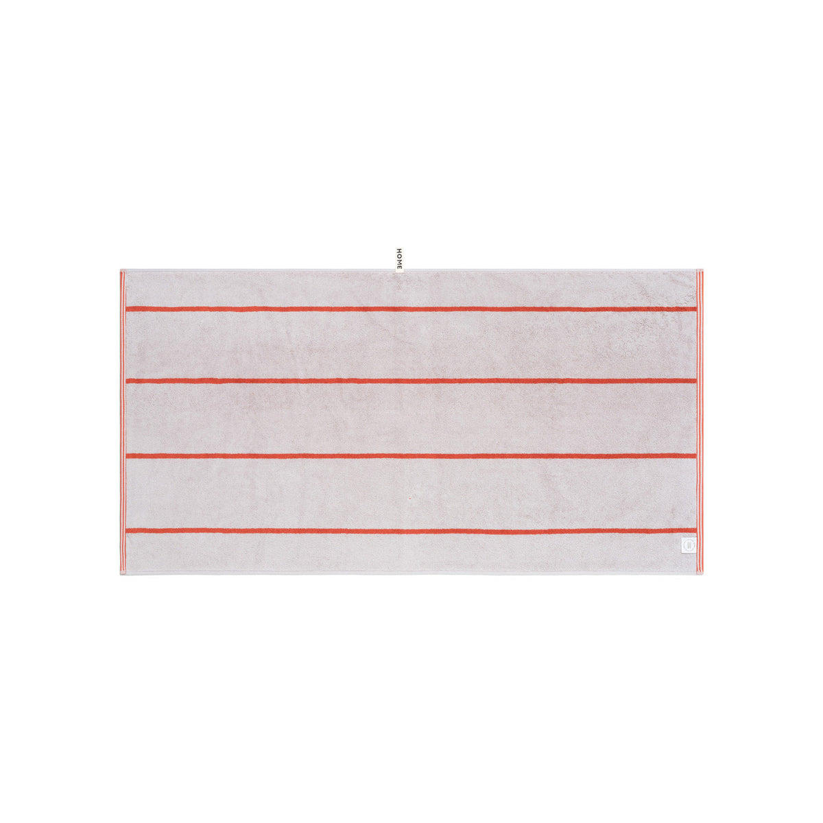 LOOP HOME terracotta/stone - pinstripe bundles — bath towel back
