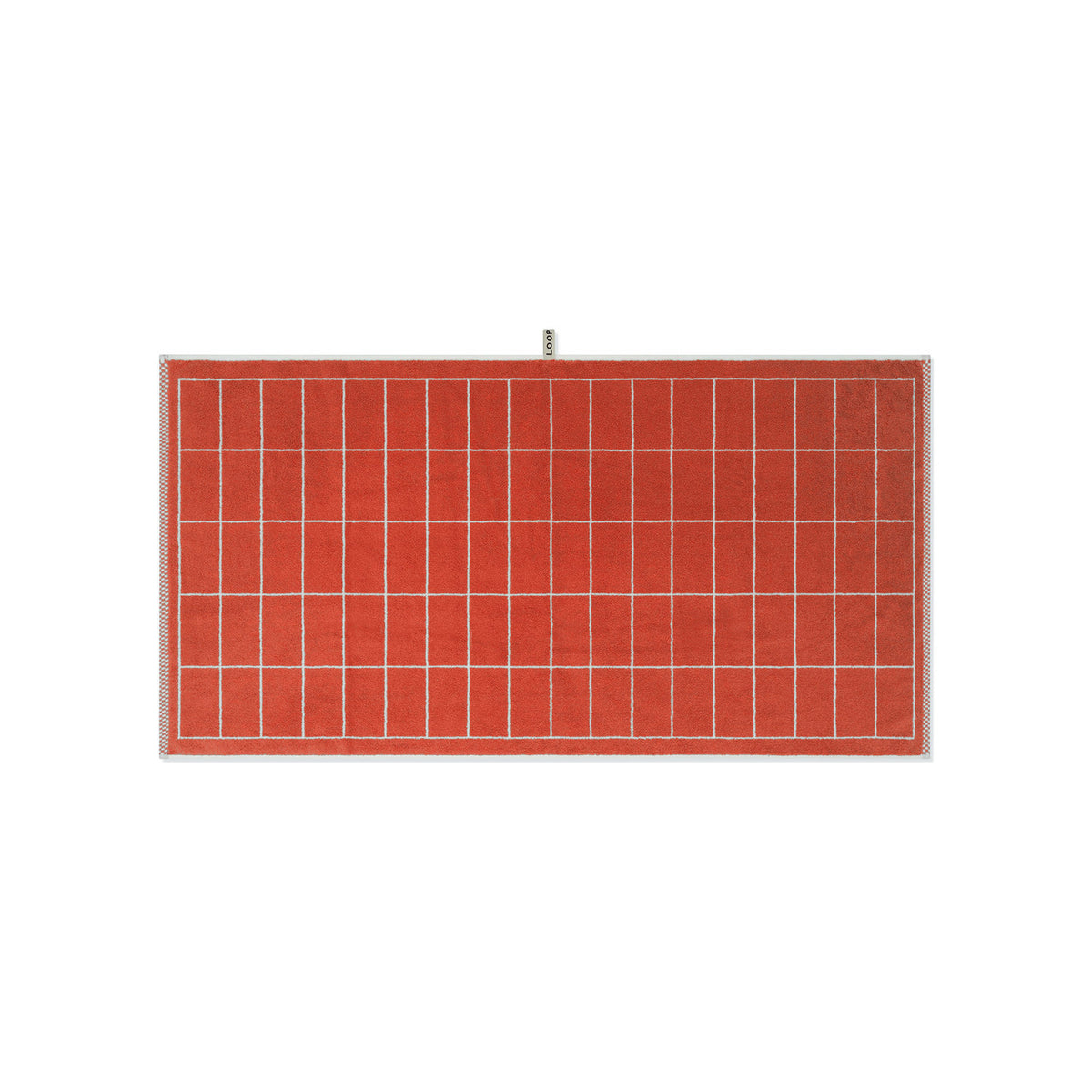 LOOP HOME terracotta/stone - tile bundles — bath towel front