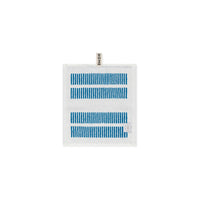 LOOP HOME face towel - cobalt/ivory - dual dash — view 2