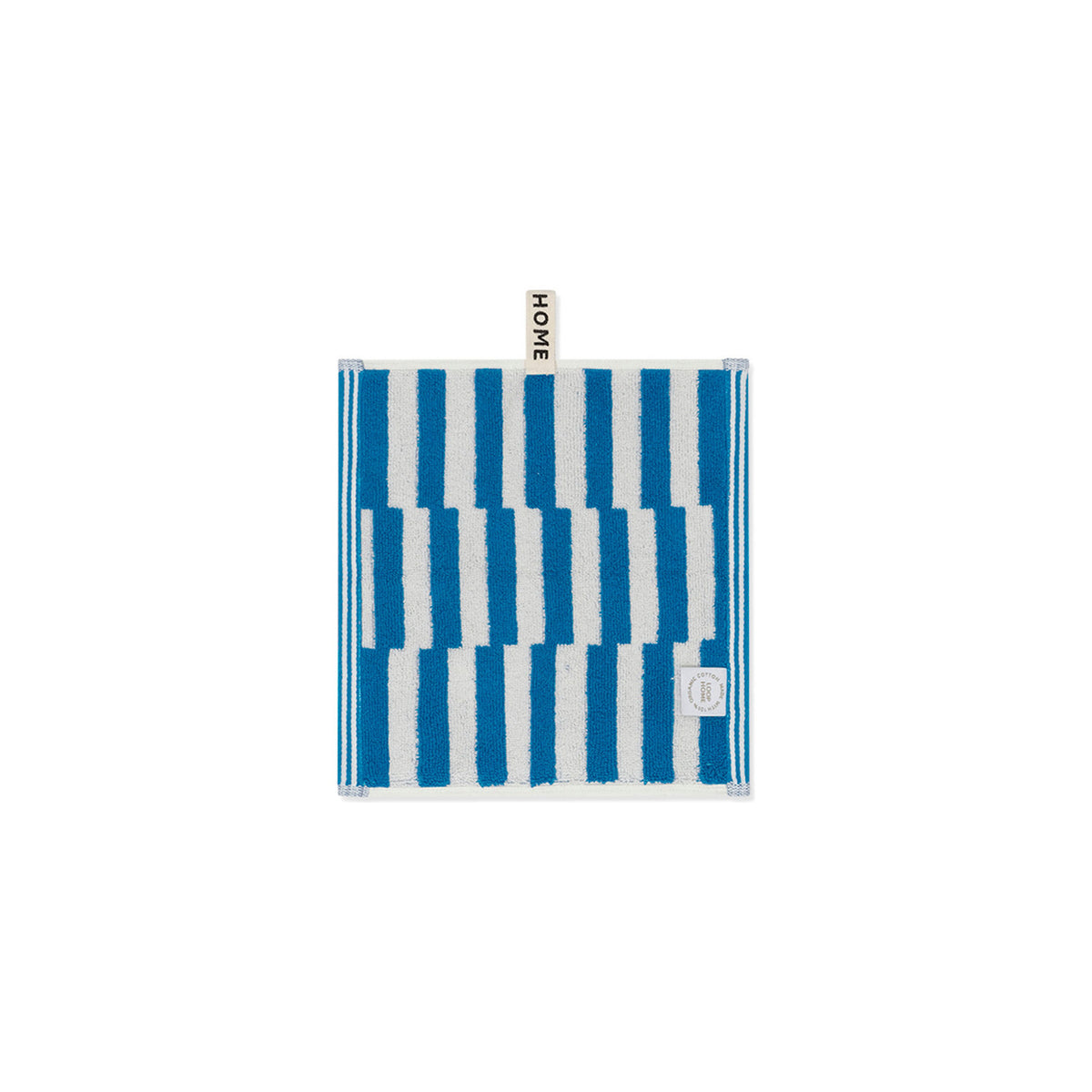 LOOP HOME face towel - cobalt/ivory - shift