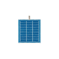 LOOP HOME face towel - cobalt/ivory - tile