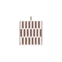 LOOP HOME face towel - coffee/ivory - stack
