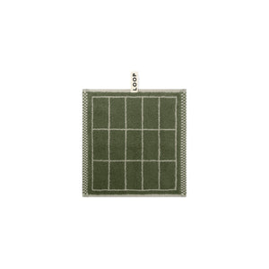 LOOP HOME face towel - forest/sage - tile