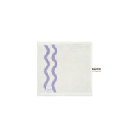 LOOP HOME face towel - lilac/ivory - wave — view 2