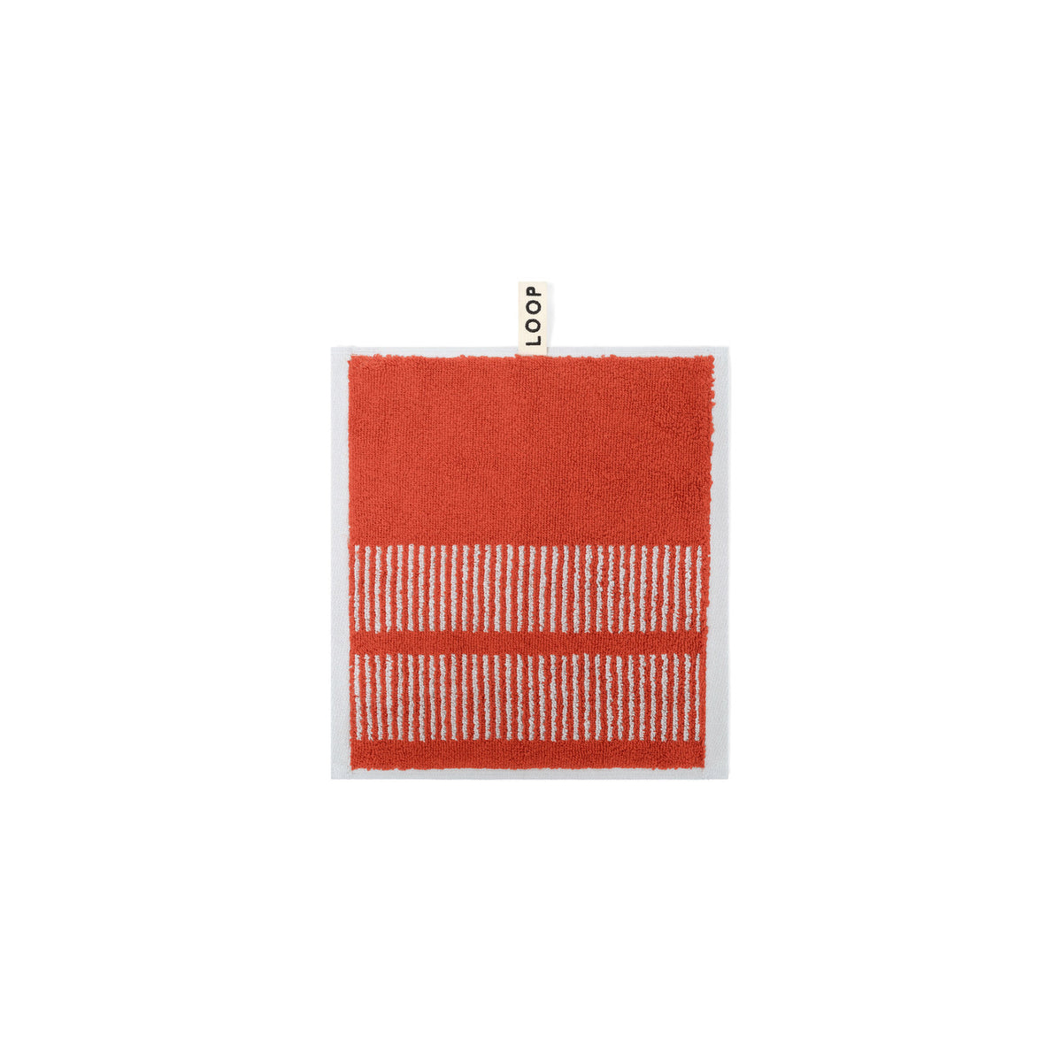 LOOP HOME face towel - terracotta/stone - dual dash