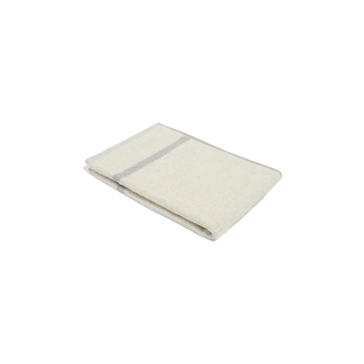 LOOP HOME hand towel - butter/stone - dual stripe