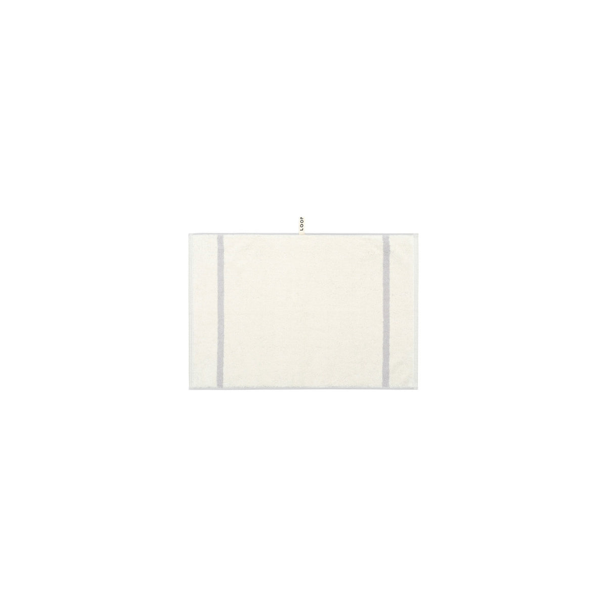 LOOP HOME hand towel - butter/stone - dual stripe — view 2