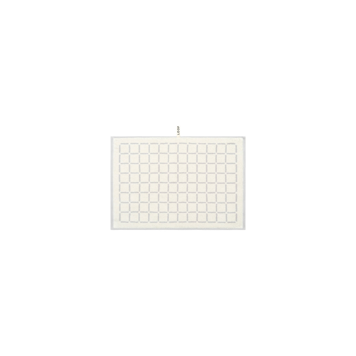 LOOP HOME butter/stone - grid bundles — hand towel front