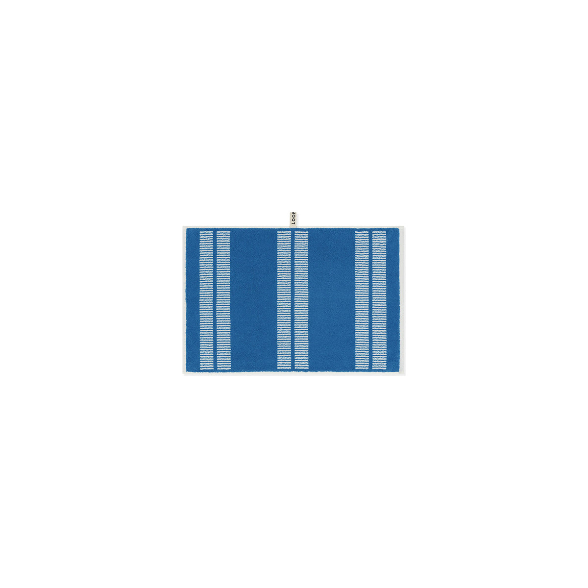 LOOP HOME cobalt/ivory - dual dash bundles — hand towel front