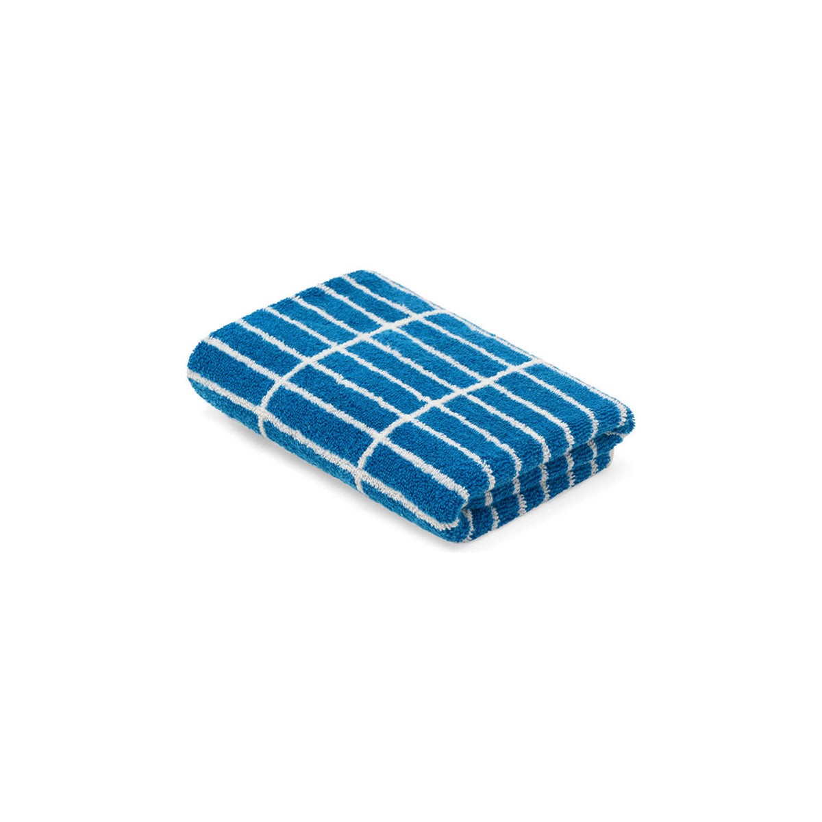 LOOP HOME hand towel - cobalt/ivory - tile