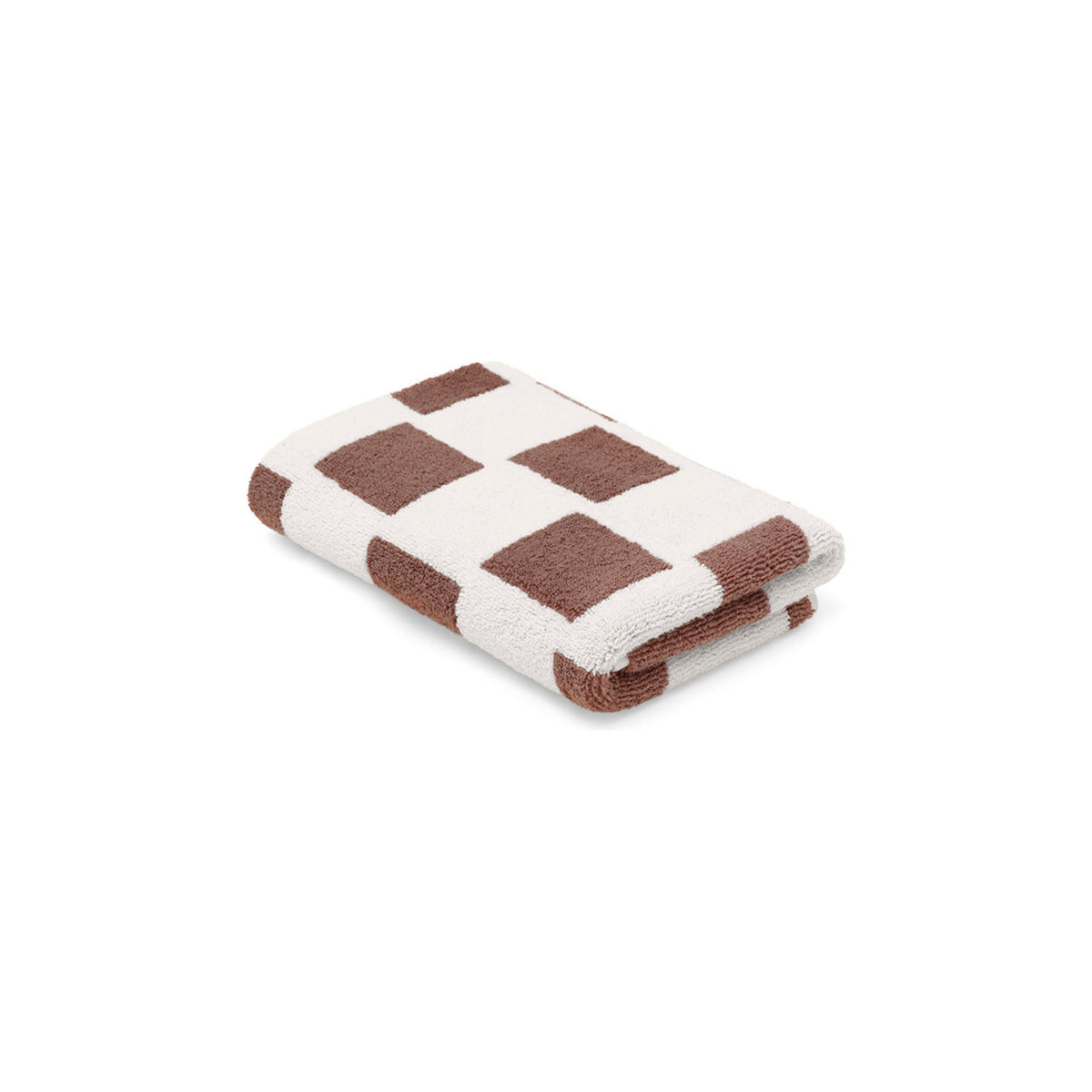 LOOP HOME hand towel - coffee/ivory - brick