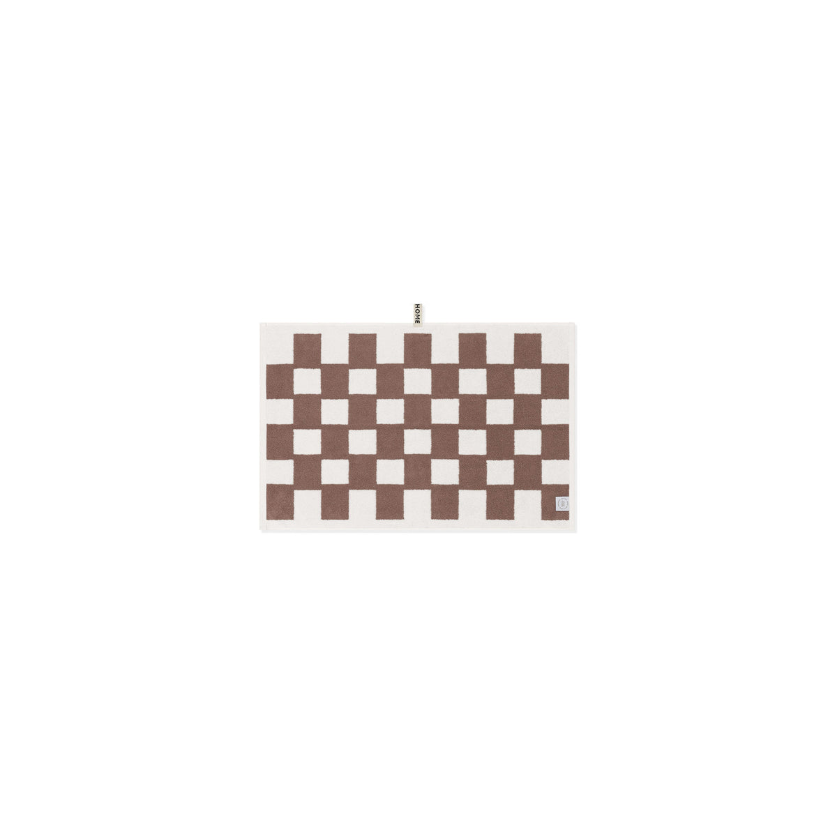 LOOP HOME hand towel - coffee/ivory - brick — view 3