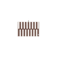 LOOP HOME hand towel - coffee/ivory - stack — view 3