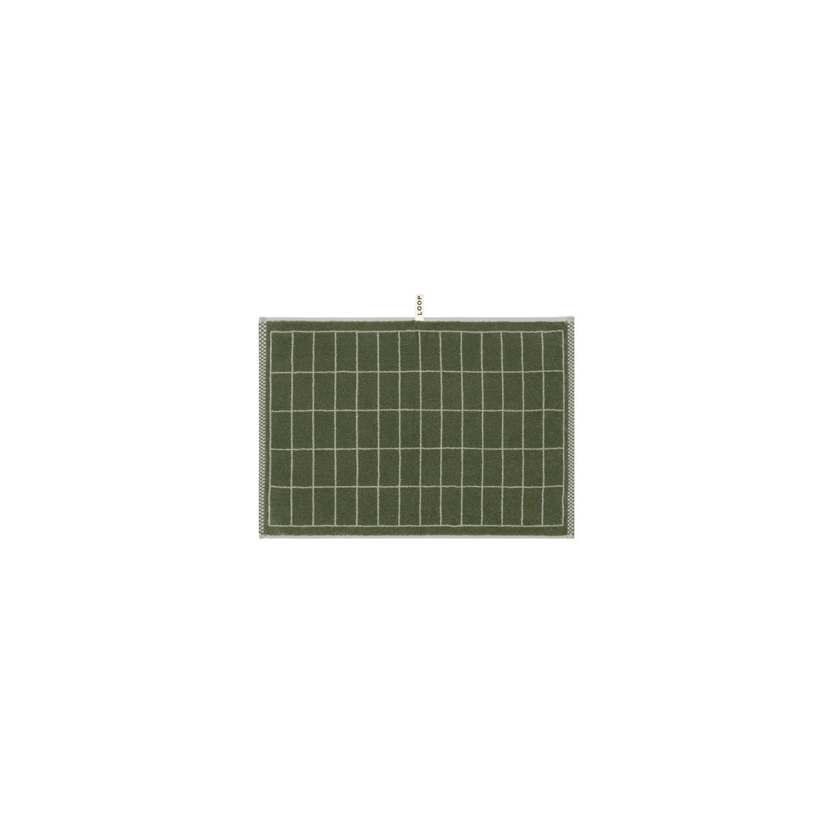 LOOP HOME hand towel - forest/sage - tile — view 2