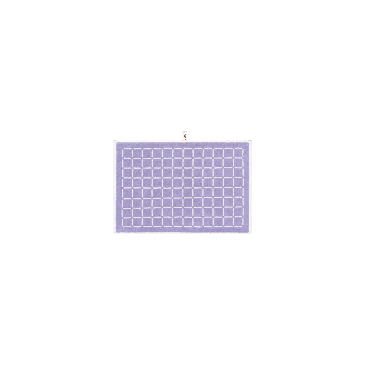 LOOP HOME hand towel - lilac/ivory - grid — view 2