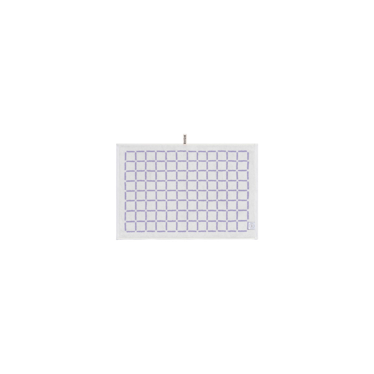 LOOP HOME hand towel - lilac/ivory - grid — view 3