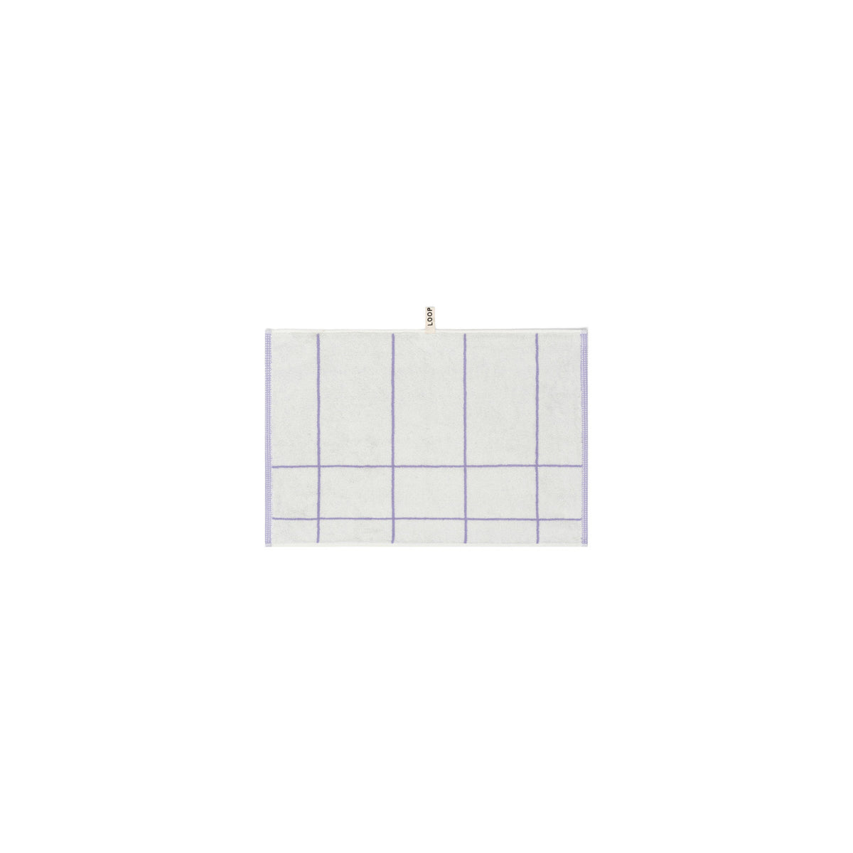 LOOP HOME lilac/ivory - mesh bundles — hand towel front