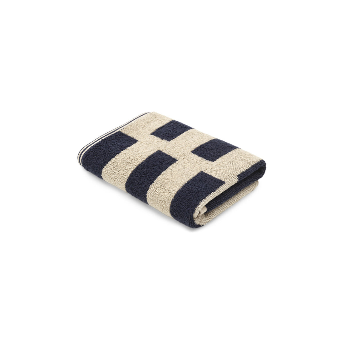 LOOP HOME hand towel - midnight/sand - stack
