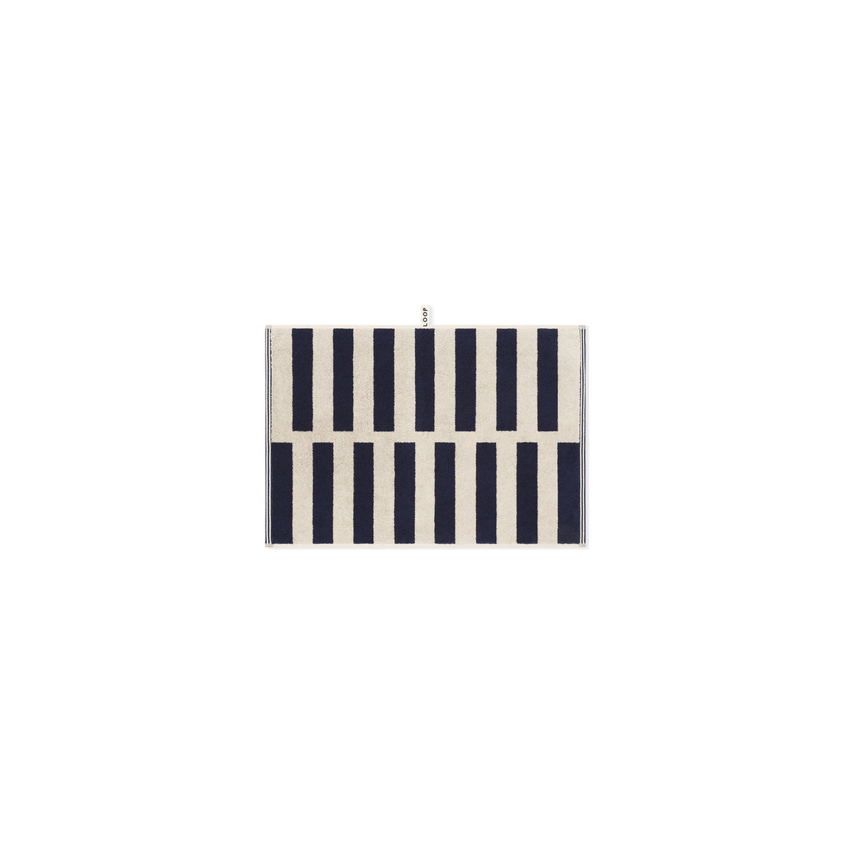 LOOP HOME hand towel - midnight/sand - stack — view 2