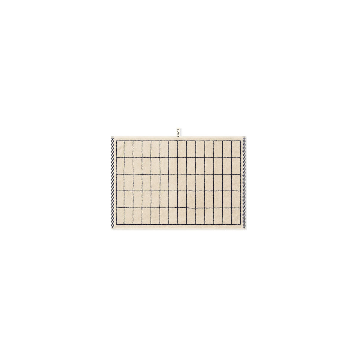 LOOP HOME hand towel - midnight/sand - tile — view 2