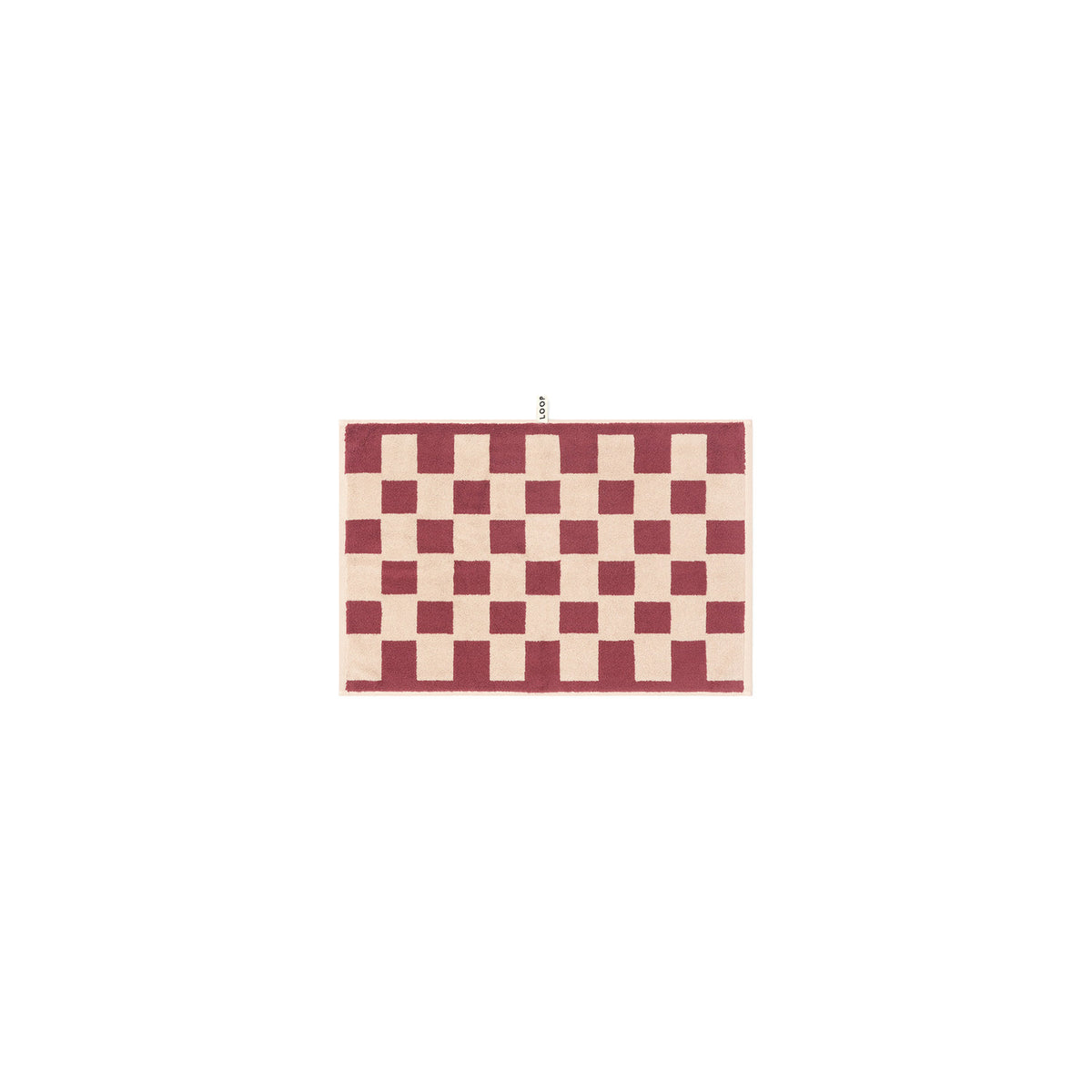 LOOP HOME ruby/almond blush - brick bundles — hand towel front