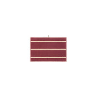 LOOP HOME hand towel - ruby/almond blush - pinstripe — view 2