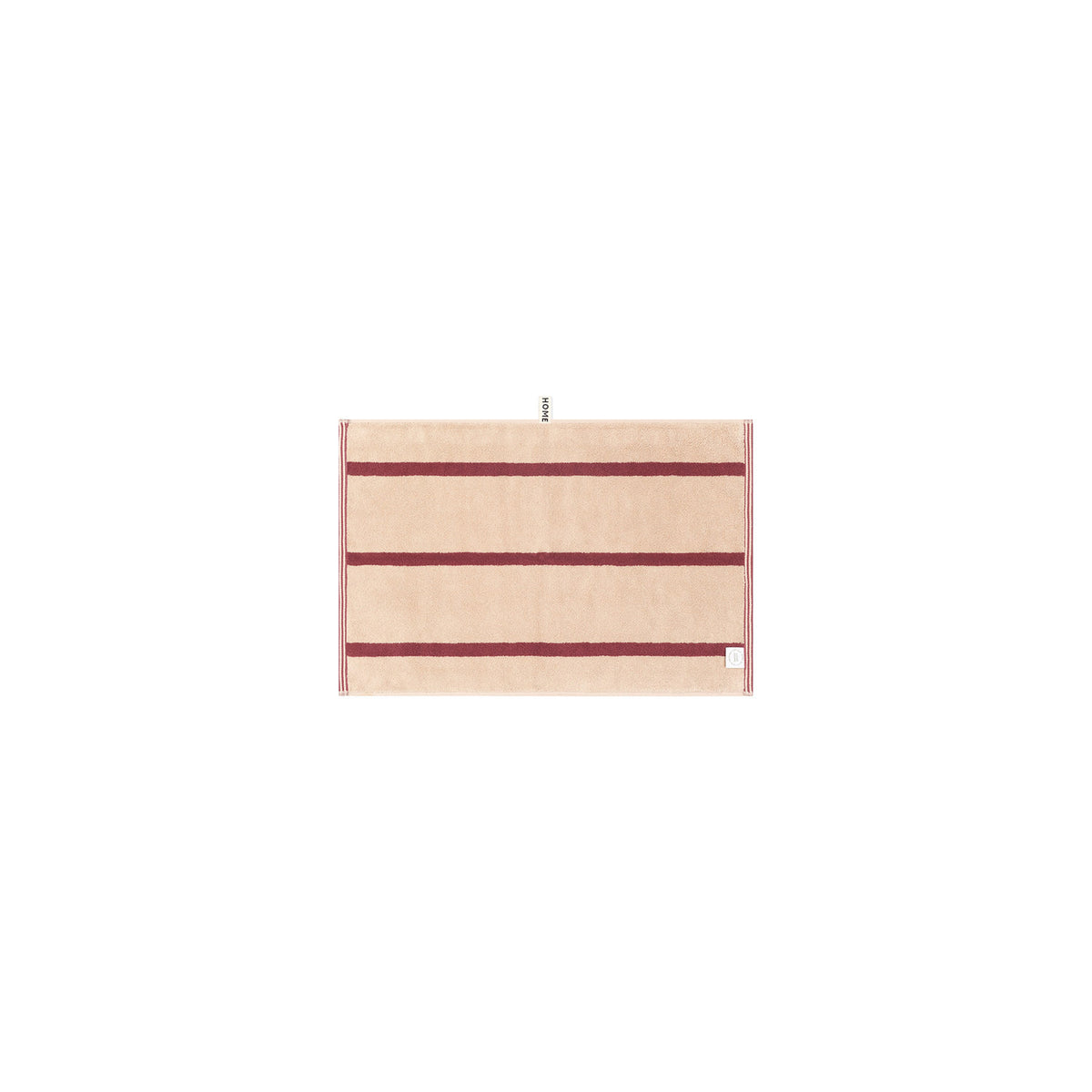 LOOP HOME ruby/almond blush - pinstripe bundles — hand towel back