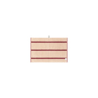 LOOP HOME ruby/almond blush - pinstripe bundles — hand towel back